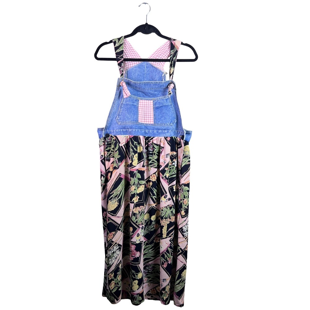Romeo Romeo Vintage 90s Overall Maxi Dress Women L Cottagecore Whimsigoth